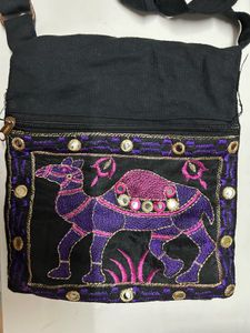 Embroidery Sling Bag