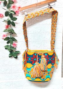 🎁Buy Two Get One Free🎁Colorful Handwoven 🧶 Bag