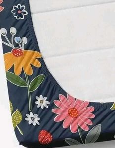 Floral Bedding Set( elastic fitted
