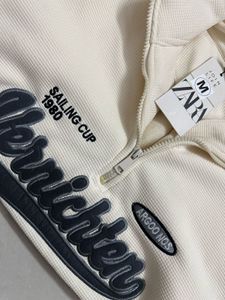 Stylish Half-Zip Sweatshirt M size