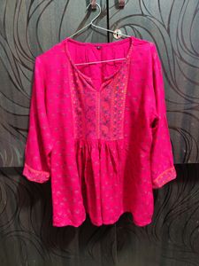 Kurti Style Rajasthani Print Top