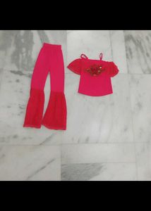 Pink Top and Pants Set