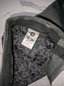 Men's Gray Slim Fit Trousers