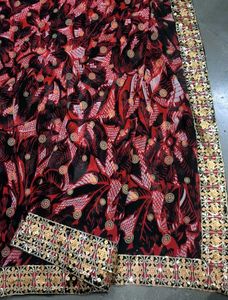 Red Black Saree ❣️