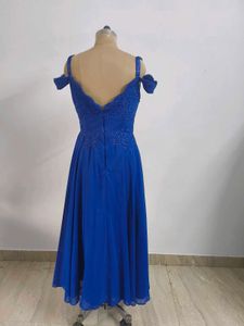 Royal Blue Off-Shoulder Gown