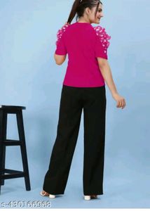 Chic Pink Puff Sleeve Top