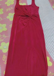 Elegant Red Midi Dress