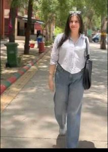 trendy crop strippes shirt