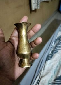 Antique Brass Small Vase