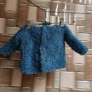 Cozy Blue Baby Cardigan