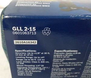Bosch GLL 2-15 Professional Line Laser Measurement