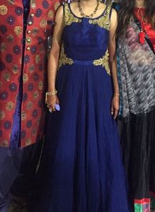 Elegant Blue Ethnic Gown