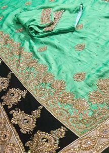 Embroidery Work Saree💖 🥻Beautifully 😍