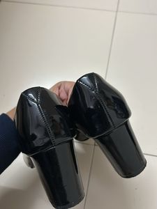 black block heel pumps - UK 7