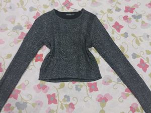 Sparkly Grey Top