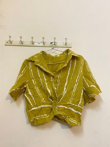 cute shirt style crop top