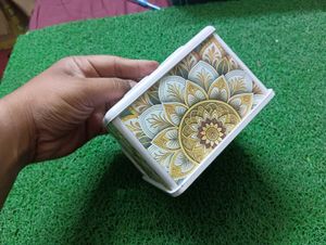 Pen Stand /Decorative Box with Floral Design