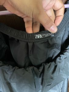 Zara Chic Black Off-Shoulder Top