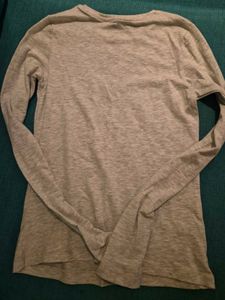 H&amp;M *BRAND NEW* Grey/white Long Sleeve Top