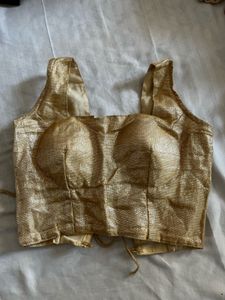 Pink &amp; Gold Lehenga Choli Set