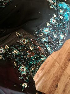 Embroidery Black Saree