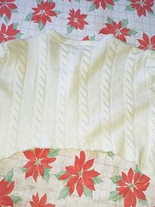 Cream Cable Knit Cardigan