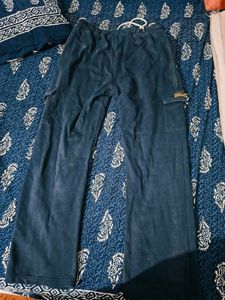 Blue Cargo Sweatpants