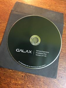 GALAX.  GPU Original Driver Cd For Sal