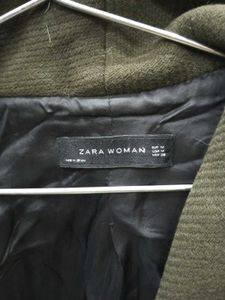 Zara Woman Green Coat