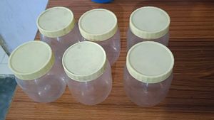 Set of 6 Plastic Jars