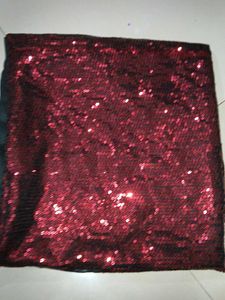 Sequin Fabric - Red &amp; Black