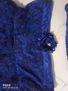 Heavy Flare Blue Indo Western