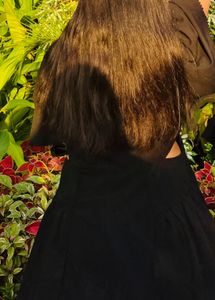 Black Cutout Puff Sleeve Dress