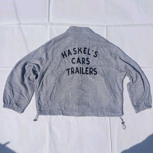 👉 “Grey Bomber Style Jacket – Size 46 (Chest 116)