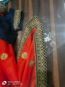 Orange Saree