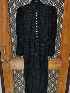 Polka Dot Black Dress