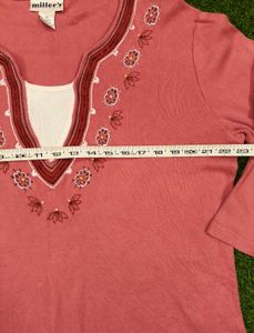 Imported Elegant Embroidered Sweater