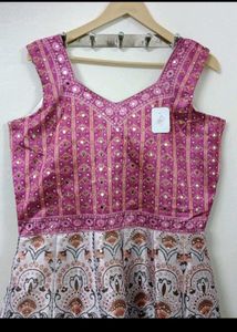 SILK WEDDING GOWN WITH DUPATTA