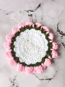 Viral Crochet Bouquet Flower Coaster