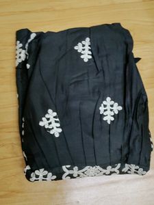 Black Chikankari Kurta Pant Set😍size Fits L To Xl