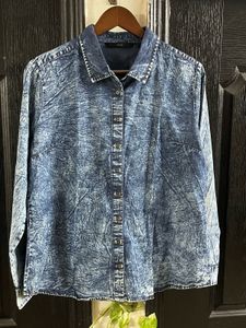 Denim Button-Down Shirt