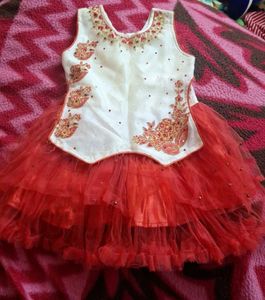 Baby Girl Red Frock