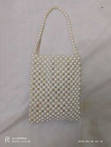 White Pearl Mobile Cover Handmade