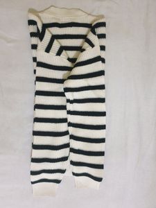 Women White &amp;vBlack Stripped Pullover