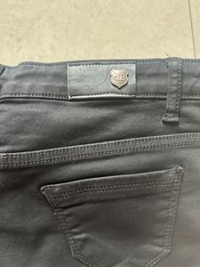 Black Studded Denim Shorts