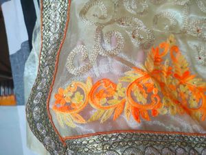 Beautiful Saree With Stitched Blouse