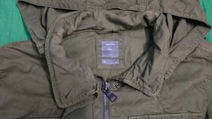 Hooded Military Style Jacket