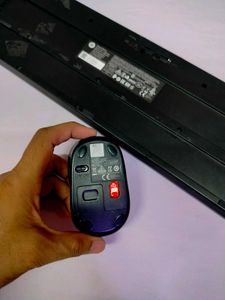 HP Working Wireless Mouse And Keyboard.