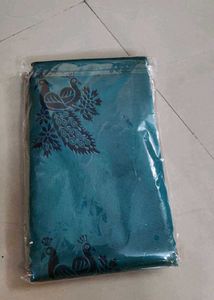 New peacock elegant saree with stitched blouse