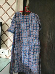 Printed Blue Kurta